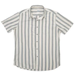 KUHL Button Shirt Mens L Hiking Outdoor Short Sleeve UPF Moisture Wick Casual